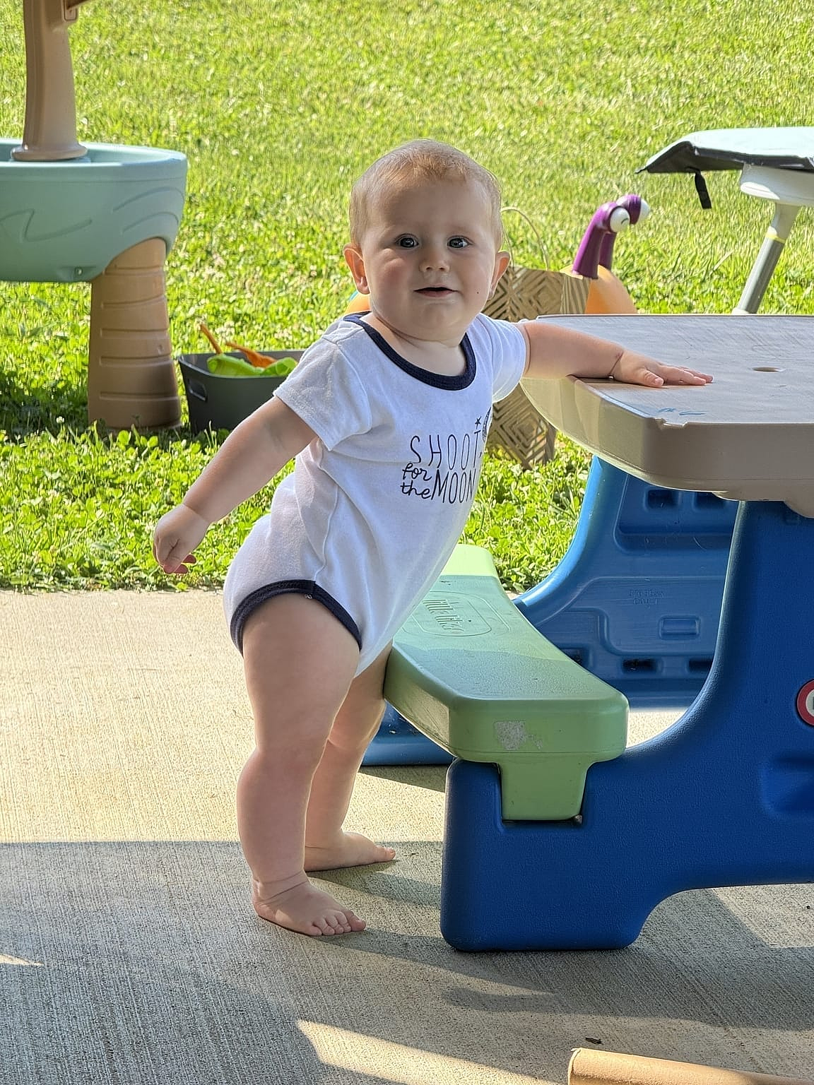 Guess who is upright now!