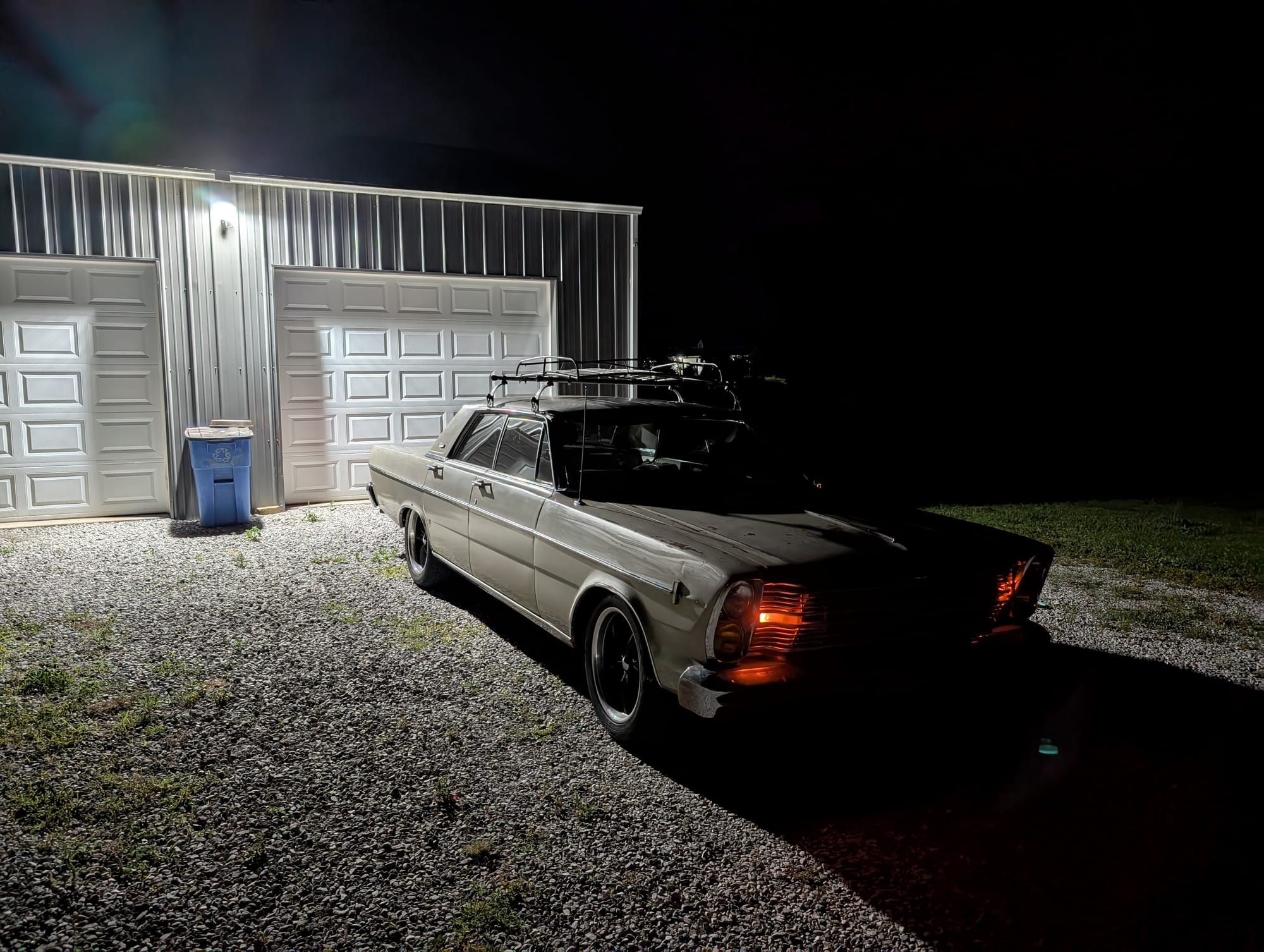 Made it home and tucked in the old girl for bed