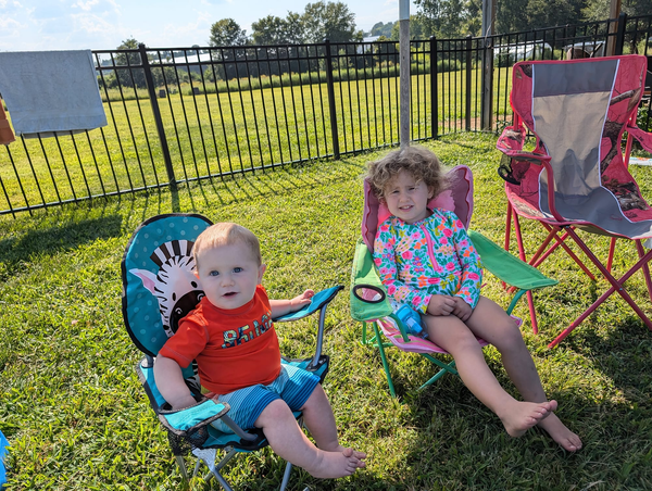 Back yard “beach” afternoon 🏖️