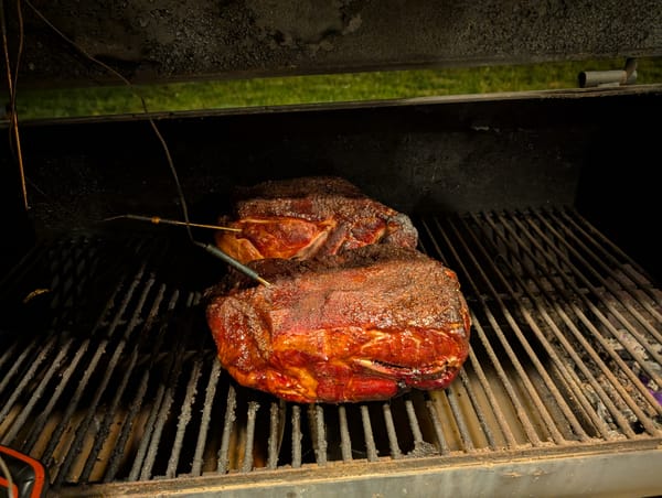 Smoked some pulled pork for Ellie’s birthday party