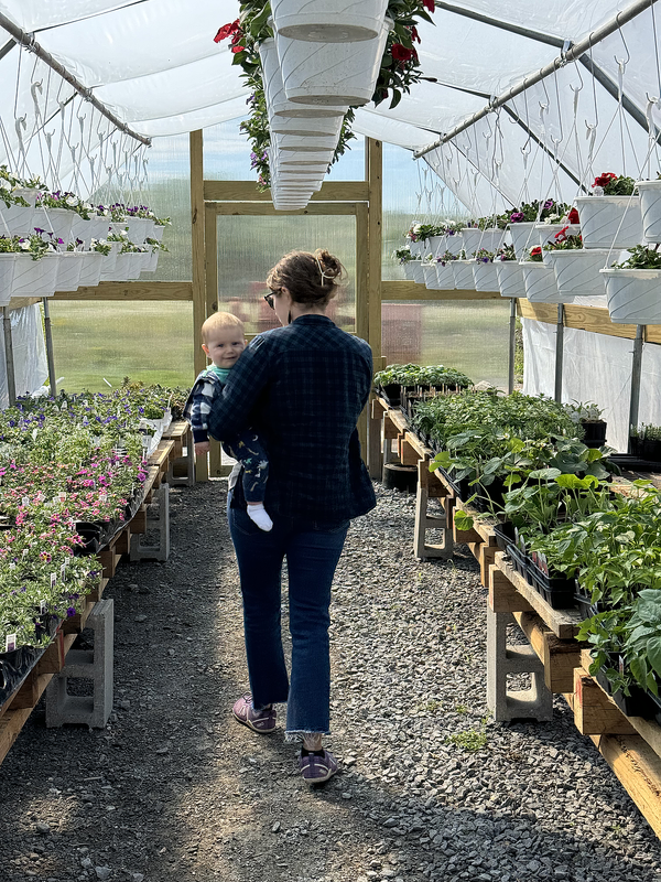 Picked up our flowers from our favorite local farm