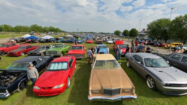 Lucas Motor Speedway parking lot