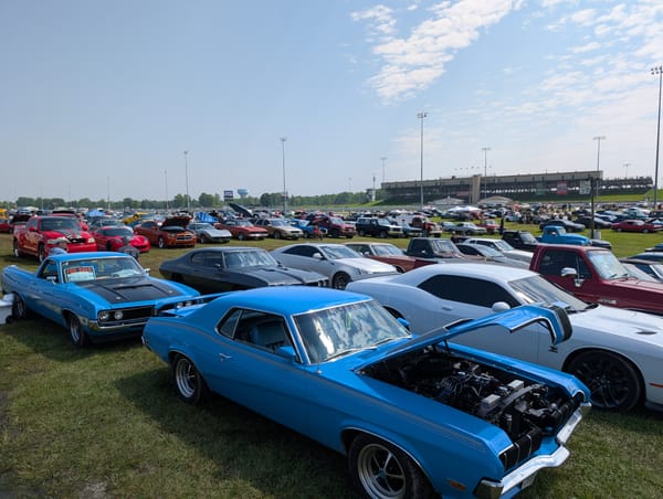 Quick Hyperlapse of just a few cars at Lucas Oil Stadium