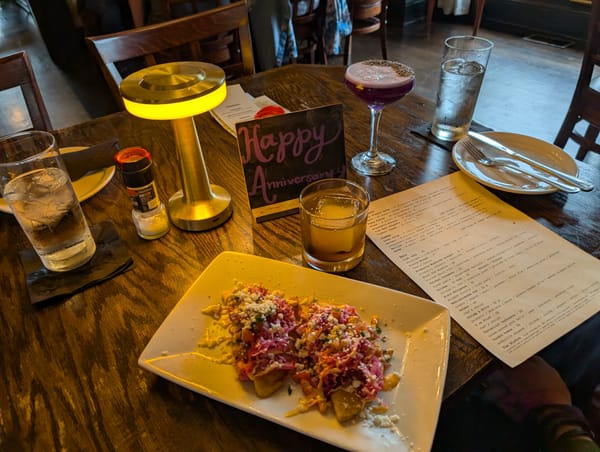 Had a great anniversary dinner